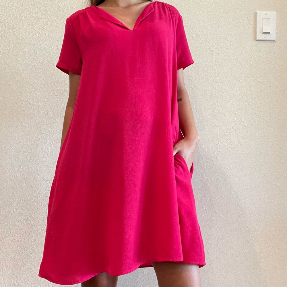 Lush Woman’s Pink Dress With Pockets